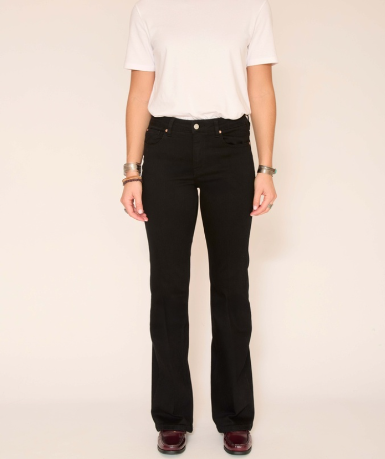 JEAN HARLEY POWER STRETCH BLACK RINCE ~ MKT